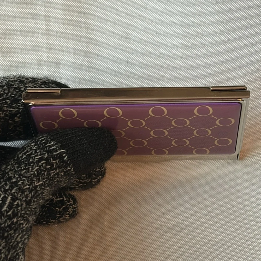Oroton Card Holder Purple / Silver GUC
